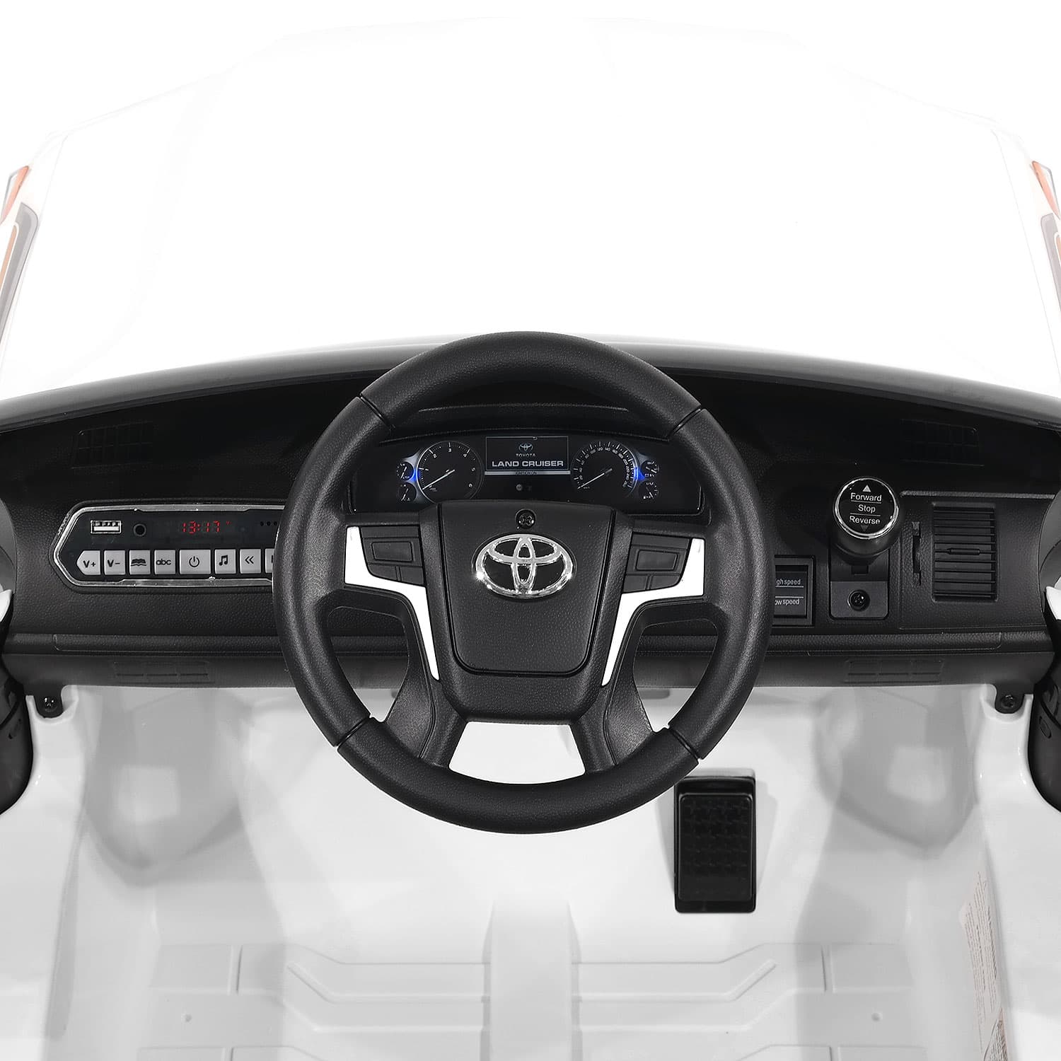 Toyota Land Cruiser 12V Kids Ride-On Car with R/C Parental Remote | Red - The Little Big Store