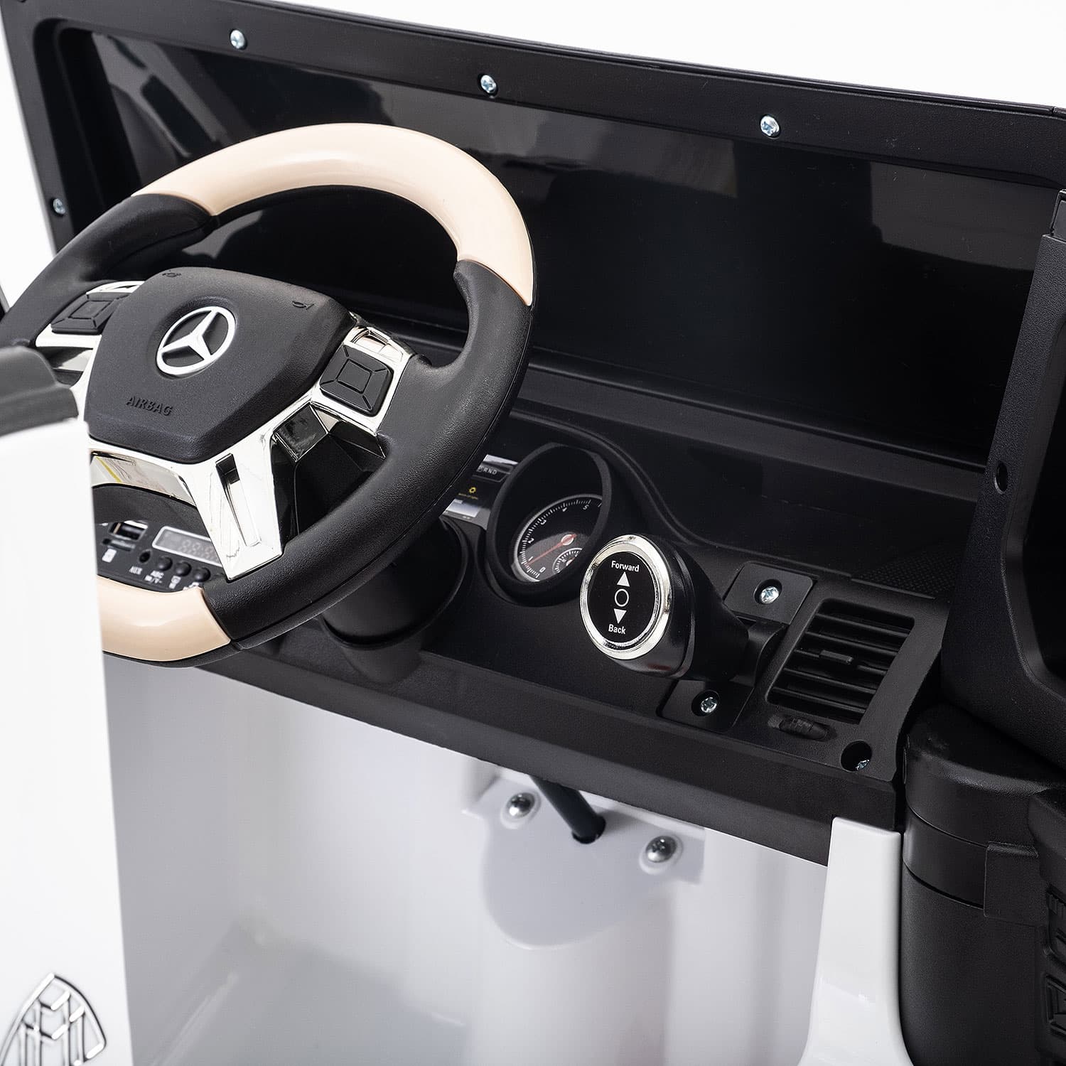 Mercedes Maybach G650 12V Kids Ride-On Car with Parental Remote | White - The Little Big Store