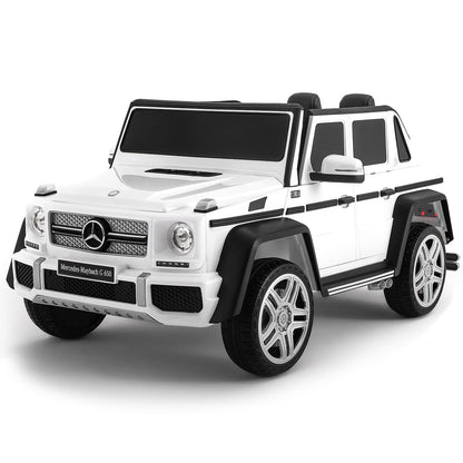 Mercedes Maybach G650 12V Kids Ride-On Car with Parental Remote | White - The Little Big Store