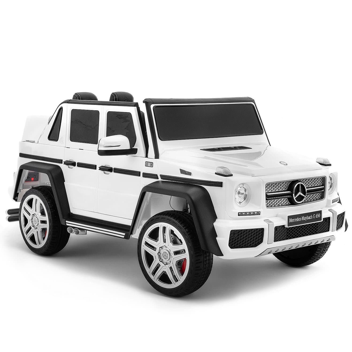 Mercedes Maybach G650 12V Kids Ride-On Car with Parental Remote | White - The Little Big Store