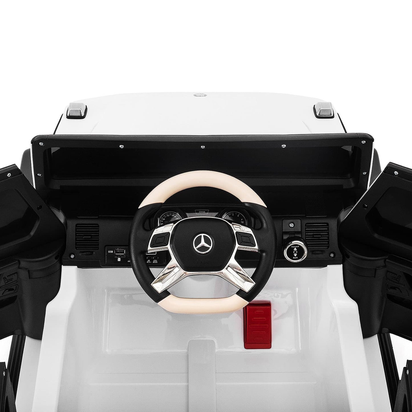 Mercedes Maybach G650 12V Kids Ride-On Car with Parental Remote | White - The Little Big Store