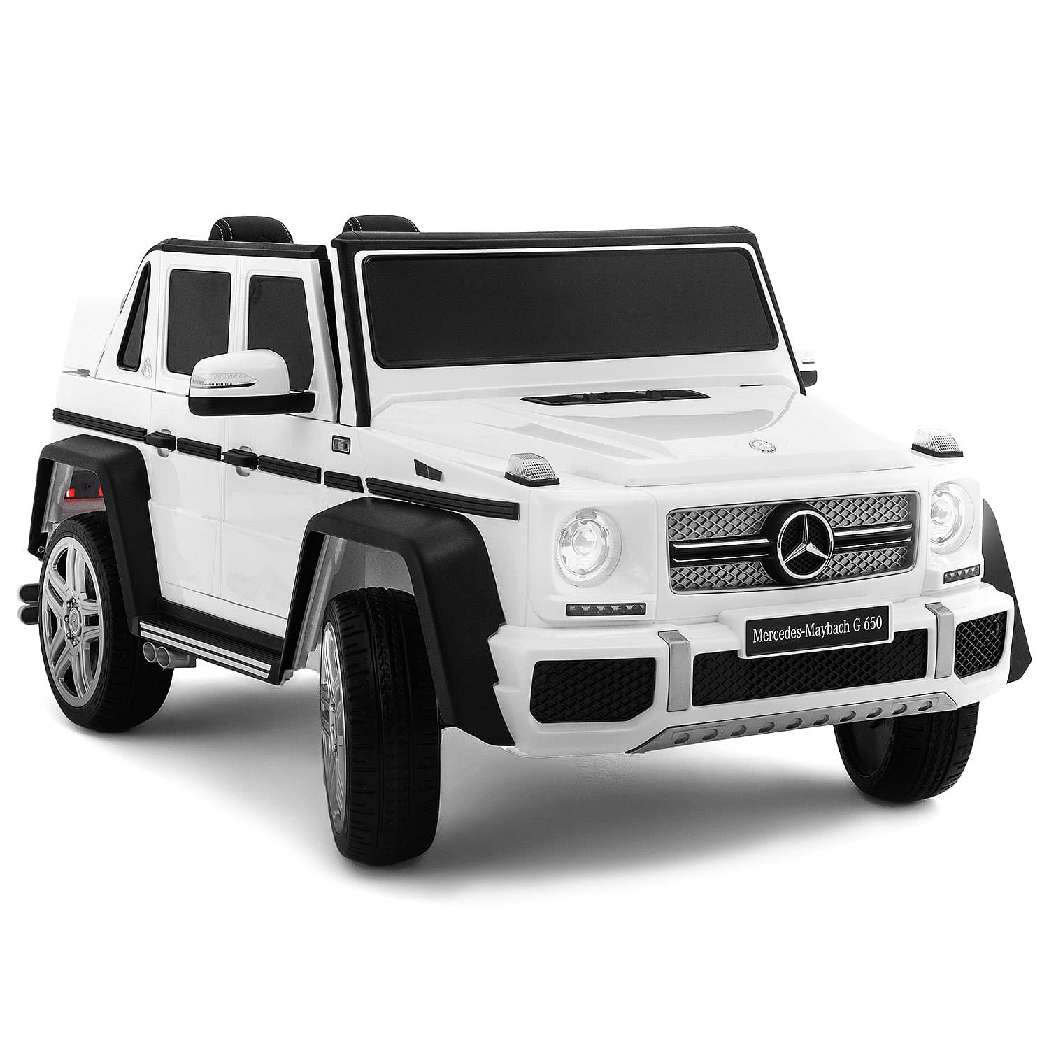 Mercedes Maybach G650 12V Kids Ride-On Car with Parental Remote | White - The Little Big Store