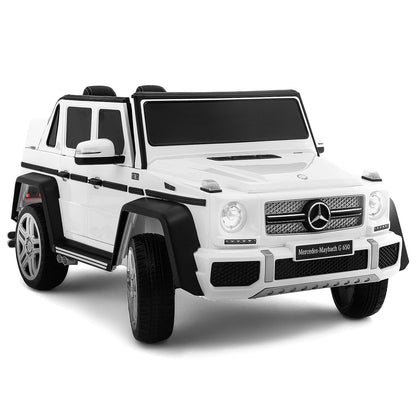 Mercedes Maybach G650 12V Kids Ride-On Car with Parental Remote | White - The Little Big Store