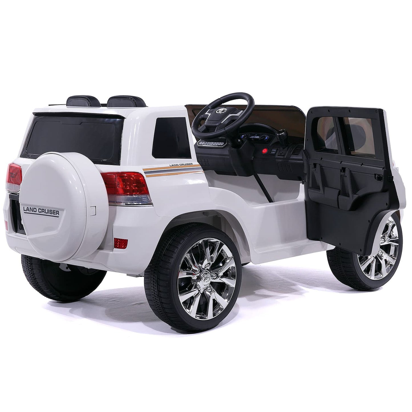 LandCruze™ 12V Kids Ride-On 🚙✨ – Toyota Licensed Electric Car with Remote Control, White Edition!