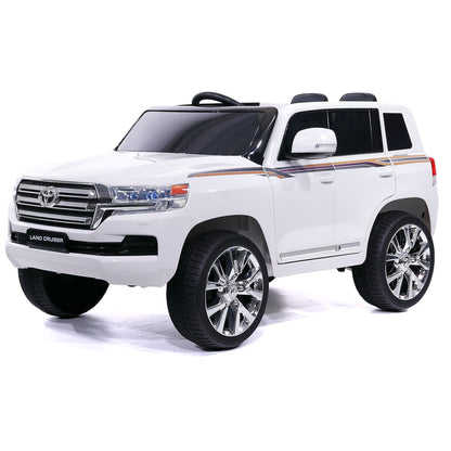 LandCruze™ 12V Kids Ride-On 🚙✨ – Toyota Licensed Electric Car with Remote Control, White Edition!