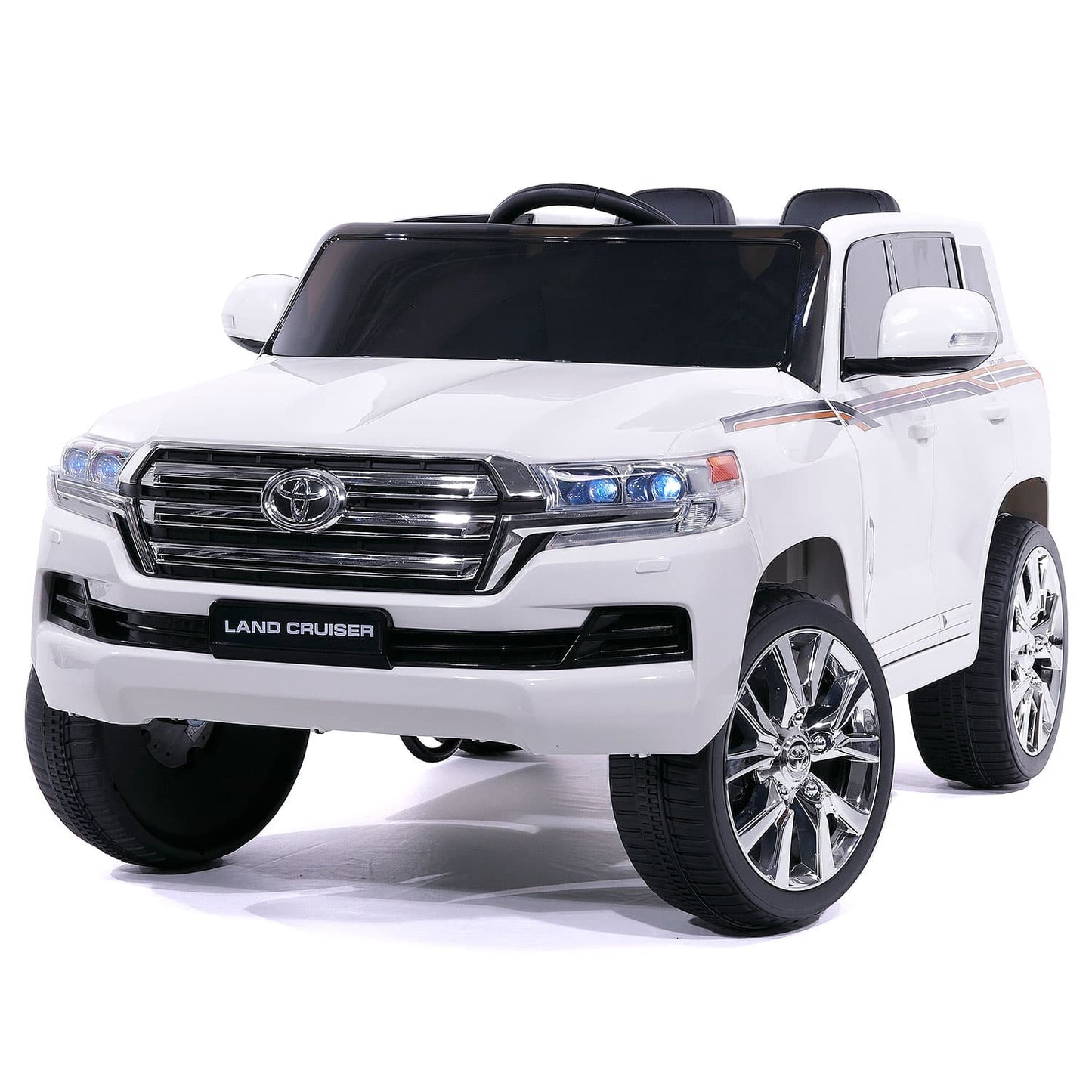 LandCruze™ 12V Kids Ride-On 🚙✨ – Toyota Licensed Electric Car with Remote Control, White Edition!