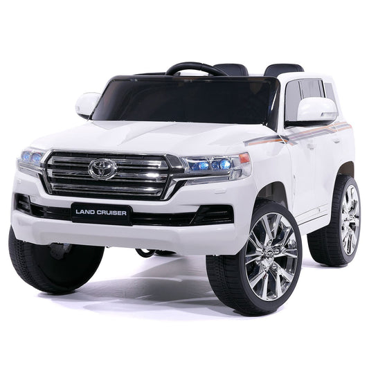 LandCruze™ 12V Kids Ride-On 🚙✨ – Toyota Licensed Electric Car with Remote Control, White Edition!