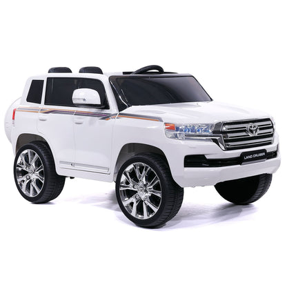 LandCruze™ 12V Kids Ride-On 🚙✨ – Toyota Licensed Electric Car with Remote Control, White Edition!