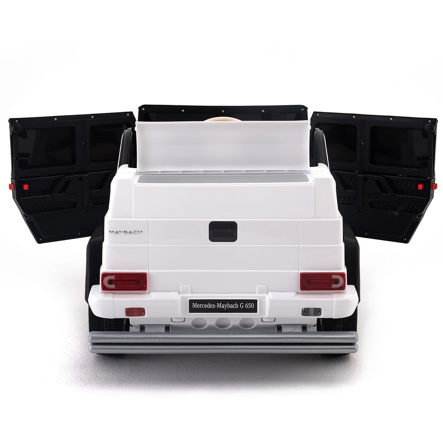 Mercedes Maybach G650 12V Kids Ride-On Car with Parental Remote | White - The Little Big Store