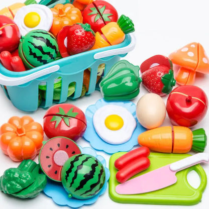 Fruit Cutting Playset – Fun & Educational Pretend Kitchen Toy for Kids
