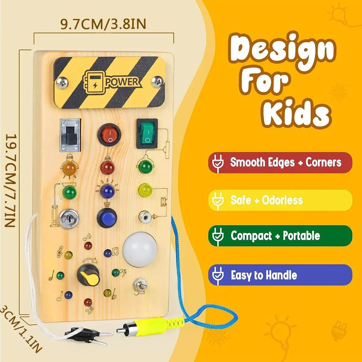 Montessori Busy Board Sensory Toy - The Little Big Store