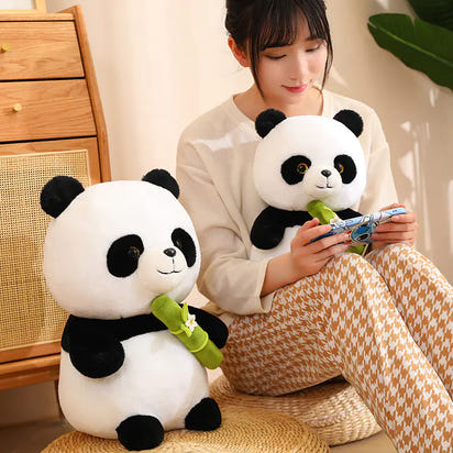 Cute Bamboo Tube Panda Plush Toy - The Little Big Store