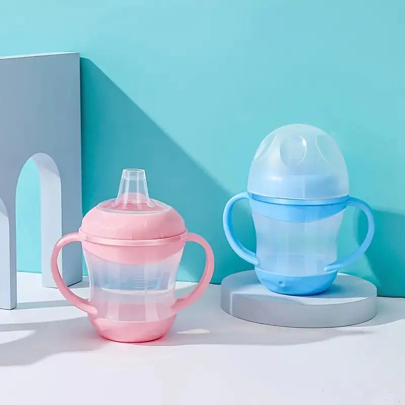 QuackSip™ Anti-Drip Baby Training Cup  Spill-Proof Sipper with Lid for Easy Learning!
