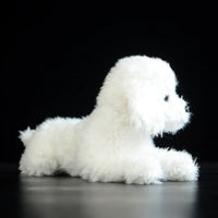 Plush Simulation White Teddy Dog Doll - The Little Big Store