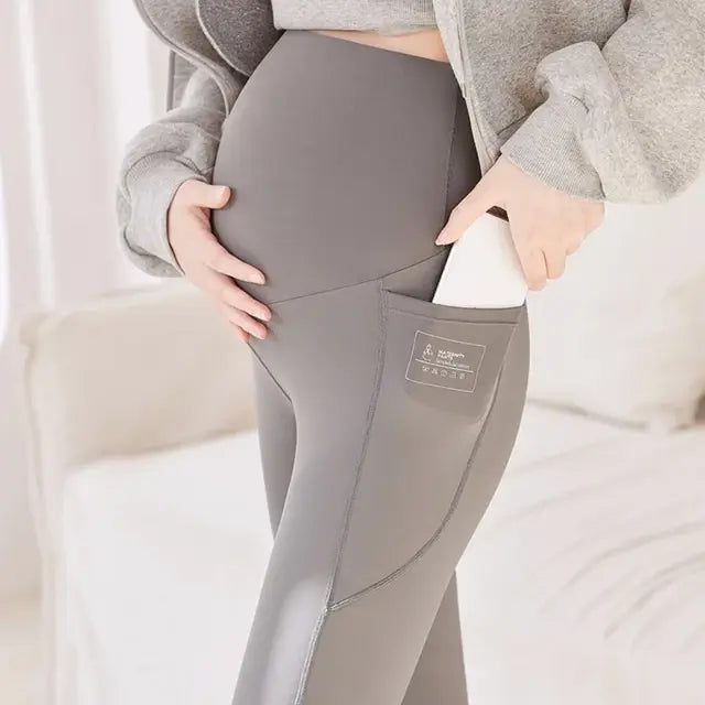 Maternity Leggings Adjustable Waist - The Little Big Store