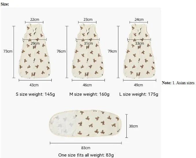 Baby Sleeping Bag Vest Cotton - The Little Big Store