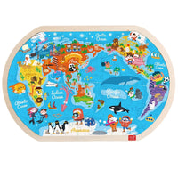 Wooden Wonderworld: Educational Children's Puzzle - A Gift of Learning and Fun! - The Little Big Store