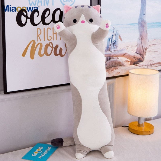 130cm Long Cat Pillow: The Ultimate Cuddle Companion for Kids! - The Little Big Store