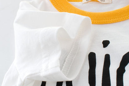 🌟✨ New Boy Short-Sleeved T-Shirt: Cool Comfort for Little Trendsetters! 👶👕 - The Little Big Store