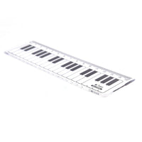 Cute Musical Notes Piano Keyboard Plastic Straight Ruler Bookmark - The Little Big Store