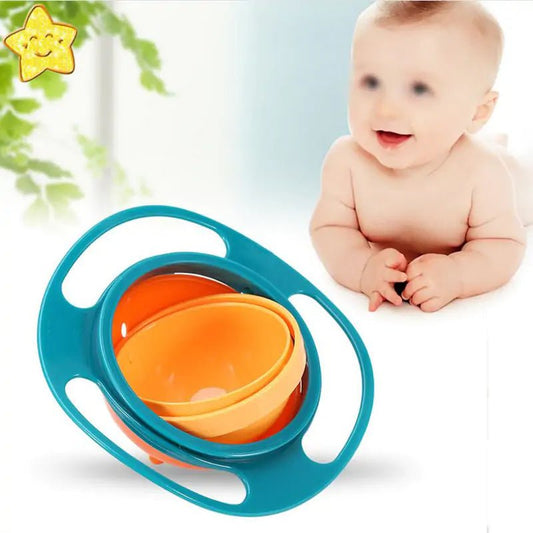 360° Universal Spill-Proof Bowl: Mealtime Magic in Every Spin! - The Little Big Store