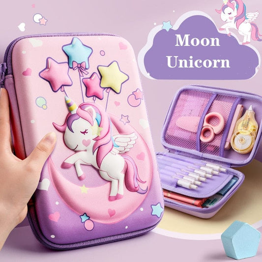 3D EVA unicorn cute pencil case - The Little Big Store