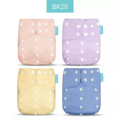 4Pcs/Set Waterproof & Reusable Cloth Diaper Covers - Fashionable Essentials for Your Little Trendsetter! - The Little Big Store