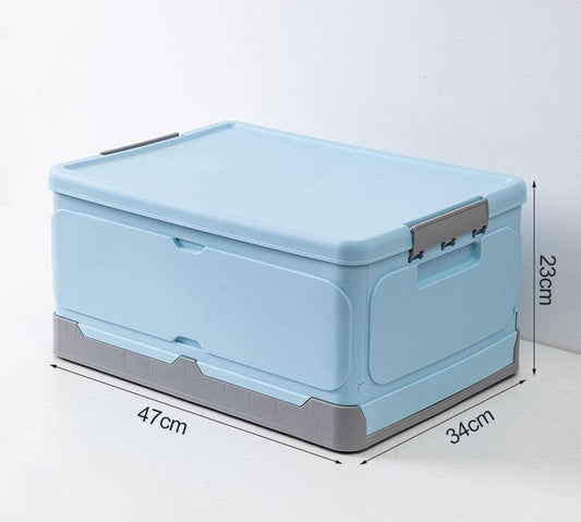 Wheels of Organization: Foldable Storage Box for Effortless Tidying!