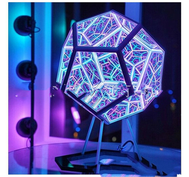 Infinity Glow: Creative Dodecahedron Galaxy Projector Night Light - The Little Big Store