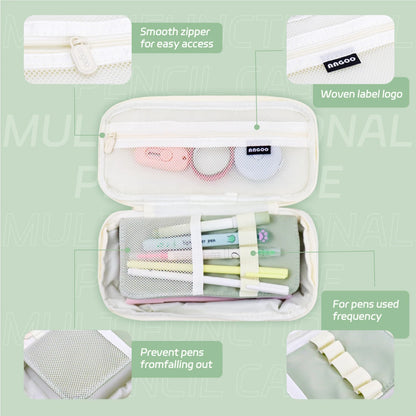 Ultimate Organizer: Large Capacity Pencil Case for Girls, Office, & School Supplies - The Little Big Store