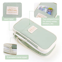 Ultimate Organizer: Large Capacity Pencil Case for Girls, Office, & School Supplies - The Little Big Store