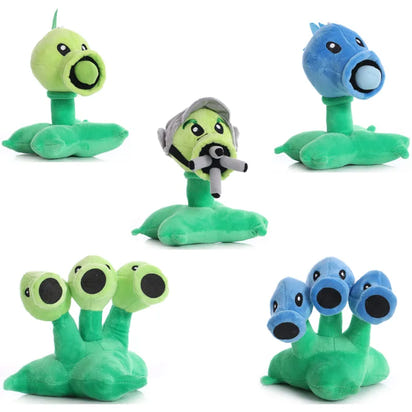 Plush PvZ Duo™: Cute Peashooter & Snow Pea Soft Toy Pair! 🌱🌨️ - The Little Big Store