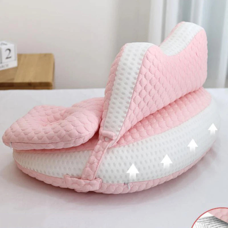 Antibacterial Cotton Baby Feeding Pillow: Newborn Breastfeeding Horizontal Holding Pad - The Little Big Store