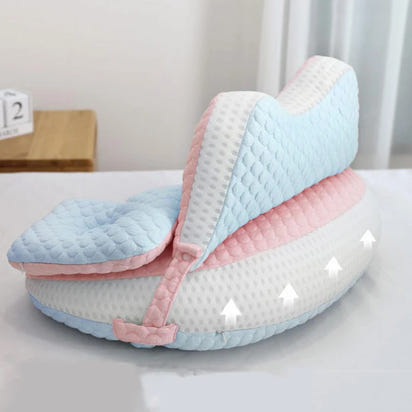 Antibacterial Cotton Baby Feeding Pillow: Newborn Breastfeeding Horizontal Holding Pad - The Little Big Store