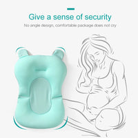 Cozy Comfort: Foldable Baby Bath Seat Support Mat with Anti-Slip Design for Safe and Relaxing Bathtime! - The Little Big Store