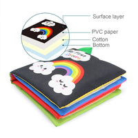 Coolplay Baby Sensory Cloth Books: Soft, Rustle & Rattle Early Learning Toys (0-12 Months) - The Little Big Store