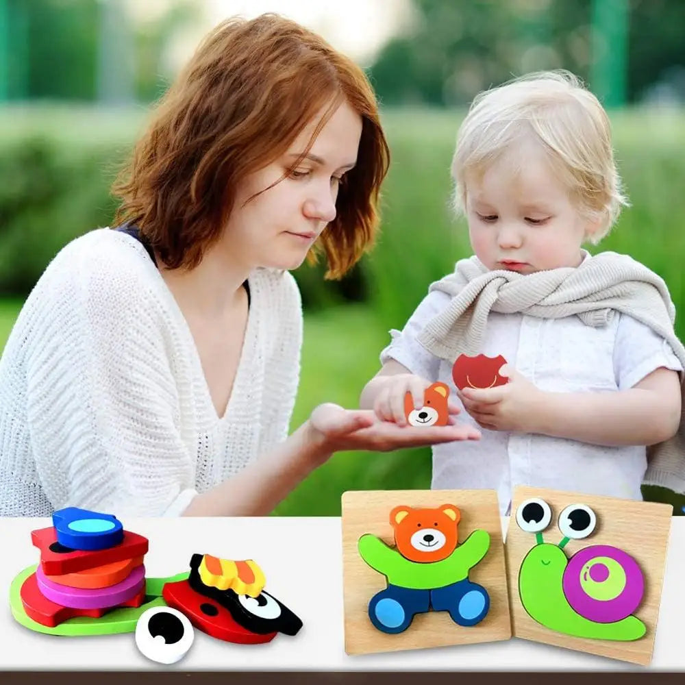 🎨🧩 Discover Fun and Learning with Montessori Wooden Toys! 🌟 - The Little Big Store