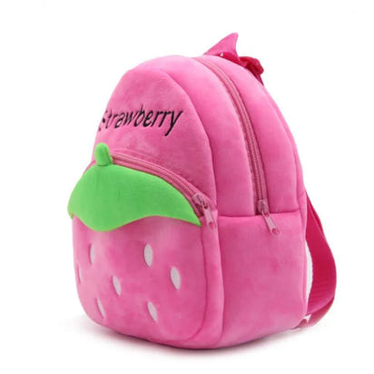 Berry Buddies: Cartoon Strawberry Plush Backpack for Kids - The Little Big Store