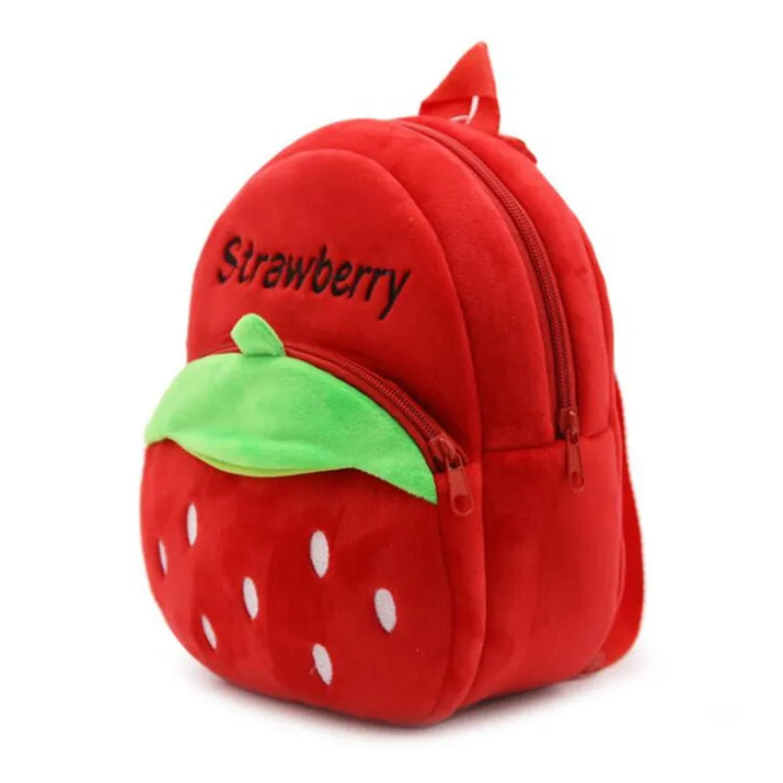 Berry Buddies: Cartoon Strawberry Plush Backpack for Kids - The Little Big Store