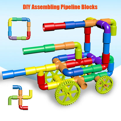 Pipeline Adventures: 38-306 Construction Water Pipe Building Blocks - The Little Big Store