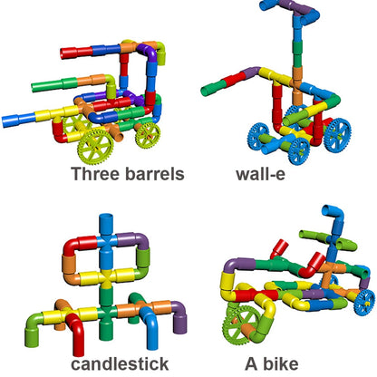 Pipeline Adventures: 38-306 Construction Water Pipe Building Blocks - The Little Big Store
