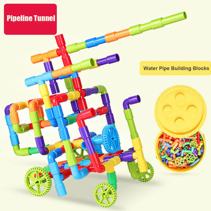 Pipeline Adventures: 38-306 Construction Water Pipe Building Blocks - The Little Big Store