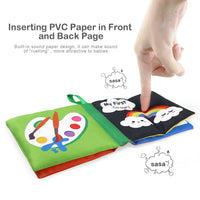 Coolplay Baby Sensory Cloth Books: Soft, Rustle & Rattle Early Learning Toys (0-12 Months) - The Little Big Store