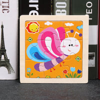 Critter Commute: Baby Animal Traffic Wooden Tangram Puzzle - The Little Big Store