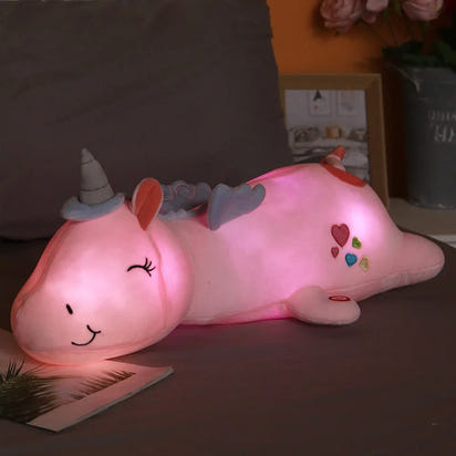Cute Glowing LED Light Unicorn Plush Toys - The Little Big Store