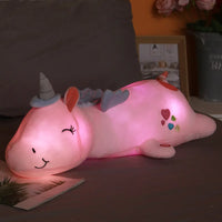 Cute Glowing LED Light Unicorn Plush Toys - The Little Big Store