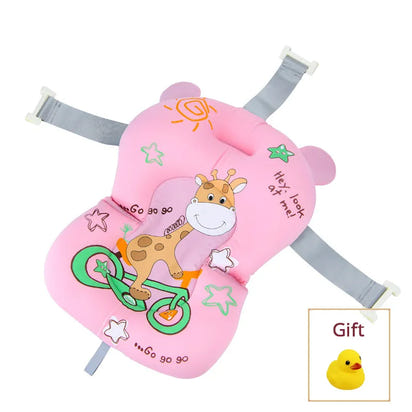 Cozy Comfort: Foldable Baby Bath Seat Support Mat with Anti-Slip Design for Safe and Relaxing Bathtime! - The Little Big Store