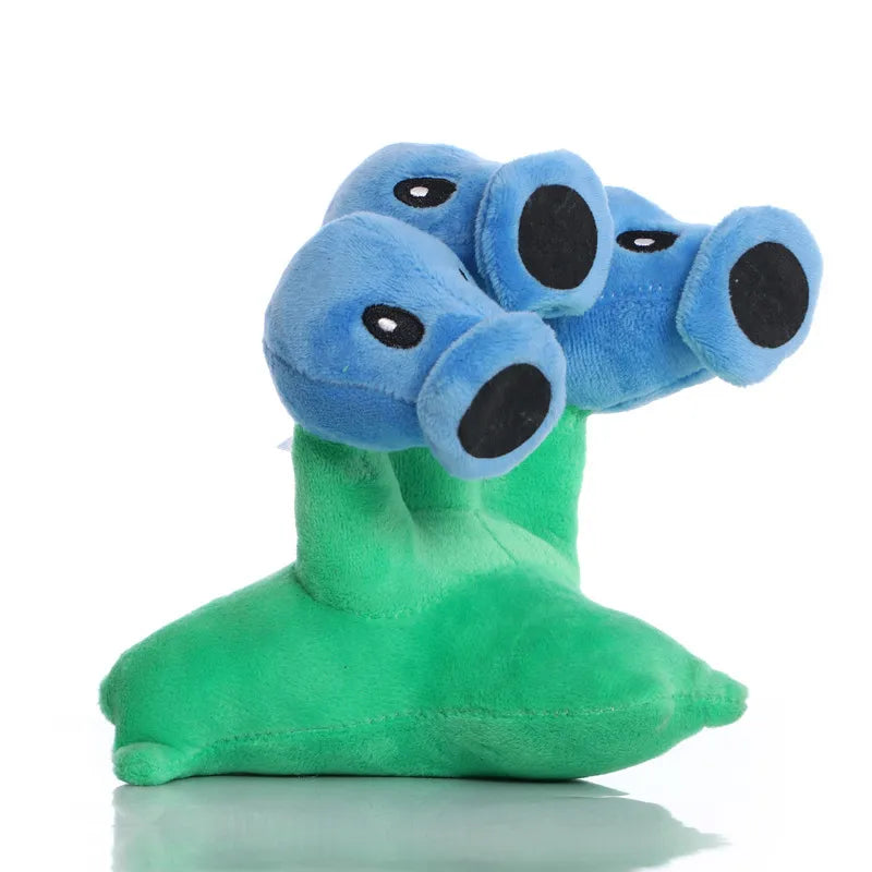 Plush PvZ Duo™: Cute Peashooter & Snow Pea Soft Toy Pair! 🌱🌨️ - The Little Big Store