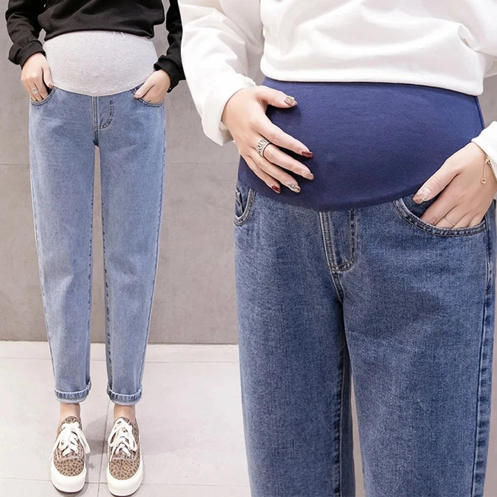 🌟 Step into comfort and style with our Pregnancy Abdominal Jeans! 🤰👖 - The Little Big Store