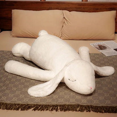 SnuggleBunny™ Extra-Large Plush: The Ultimate Long-Eared Huggable Rabbit Pillow - The Little Big Store